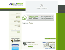 Tablet Screenshot of climer.com.br